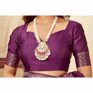 AXONIT Women's Silk Blend Banarasi Jacquard