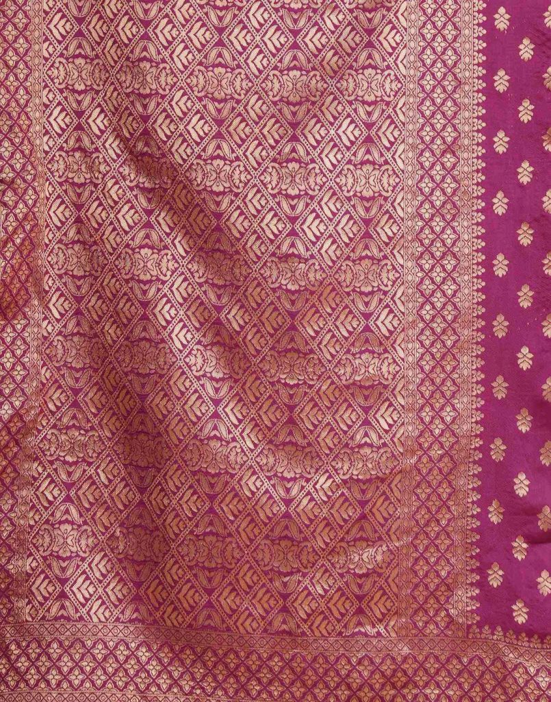 AXONIT Women's Silk Blend Banarasi Jacquard