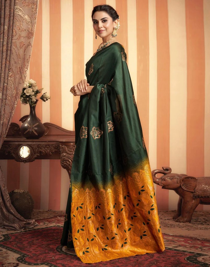 AXONIT Women's Premium Soft Silk Saree with