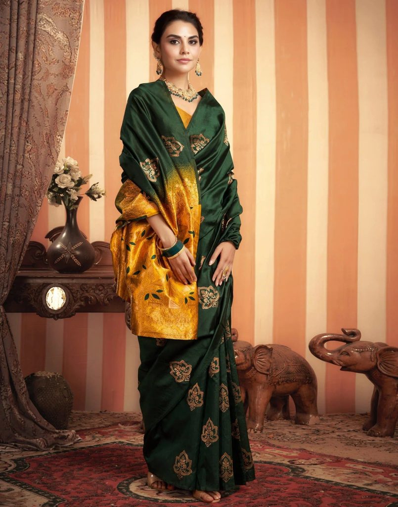 AXONIT Women's Premium Soft Silk Saree with