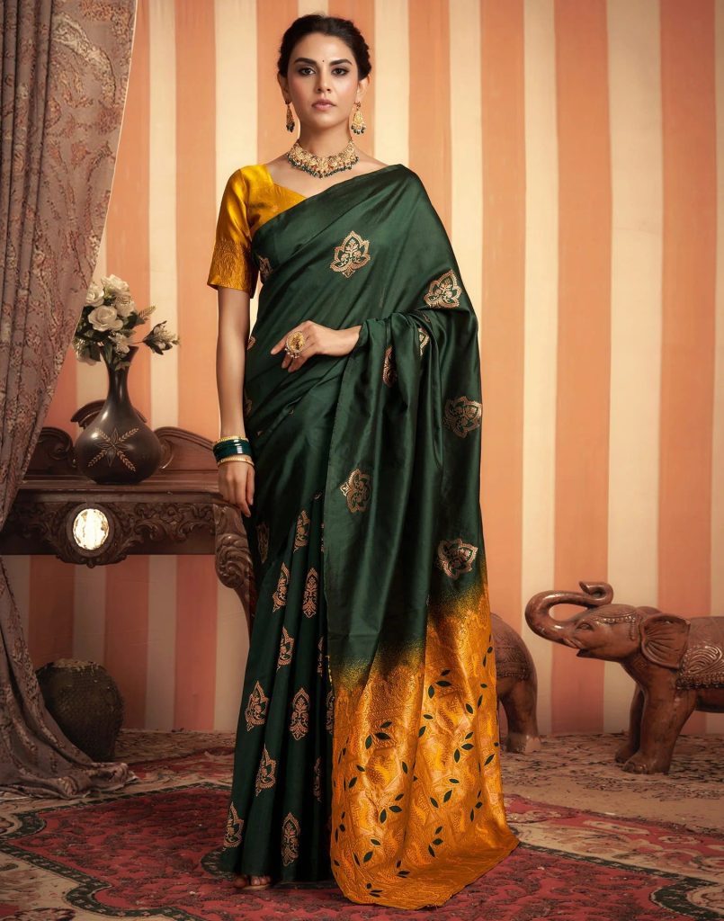 AXONIT Women's Premium Soft Silk Saree with