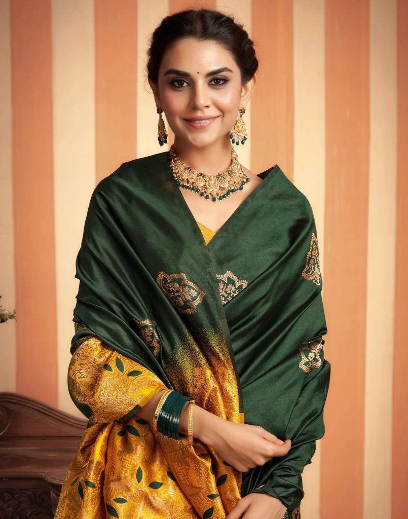 AXONIT Women's Premium Soft Silk Saree with
