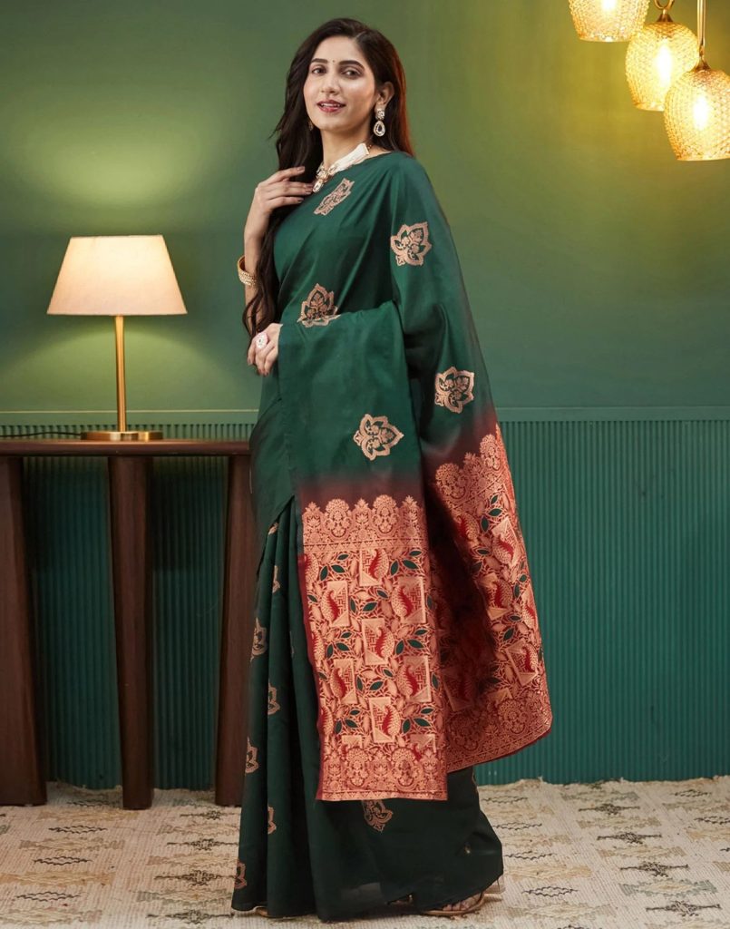 AXONIT Women's Premium Soft Silk Saree with