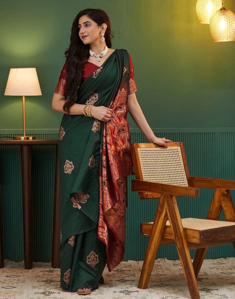 AXONIT Women's Premium Soft Silk Saree with