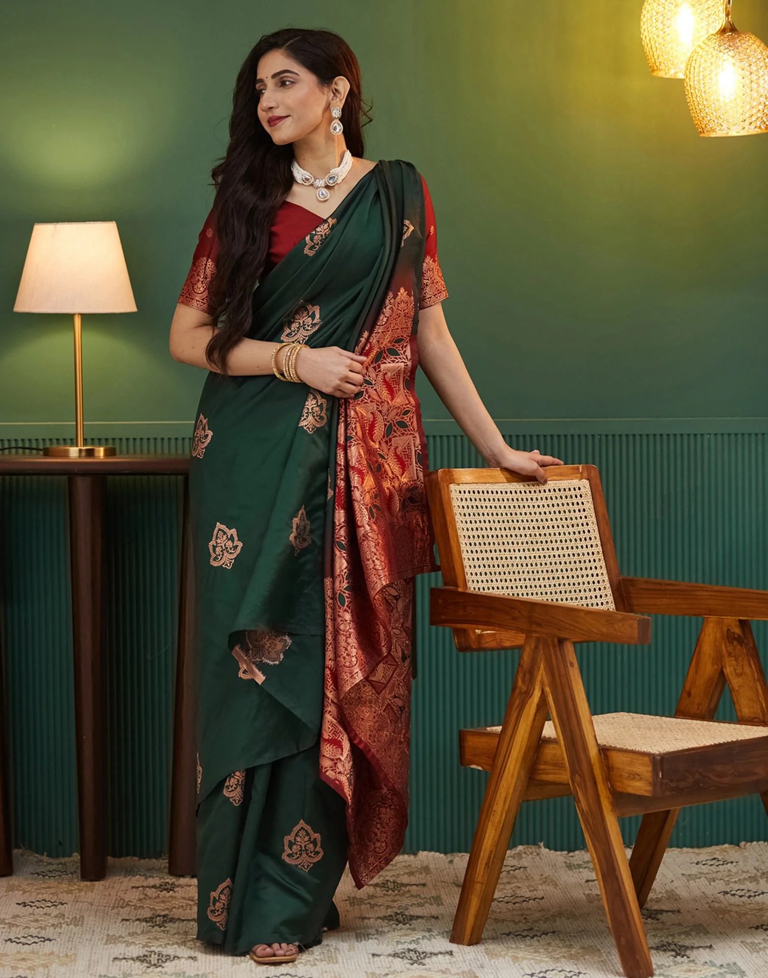 AXONIT Women's Premium Soft Silk Saree with