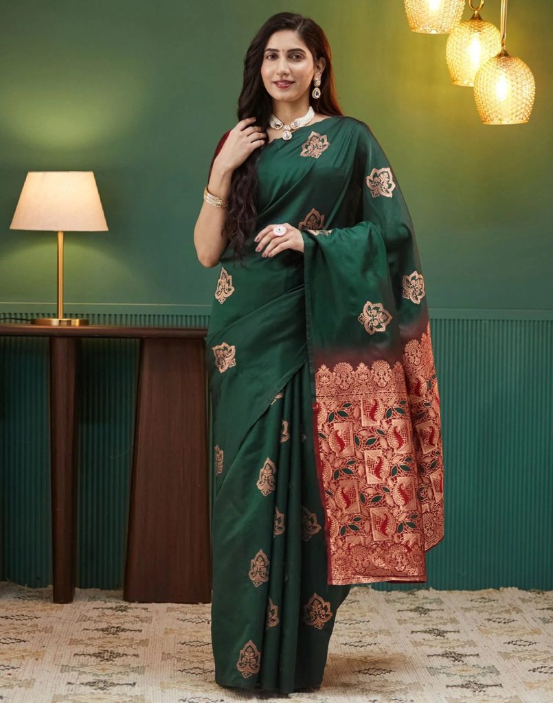 AXONIT Women's Premium Soft Silk Saree with