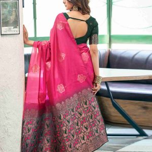 AXONIT Women's Premium Soft Silk Saree with