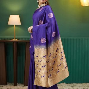AXONIT Women's Premium Soft Silk Saree with