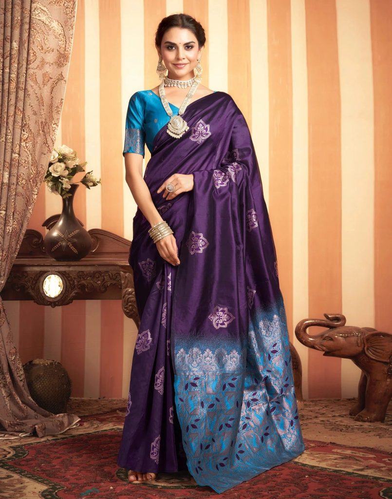 AXONIT Women's Premium Soft Silk Saree with