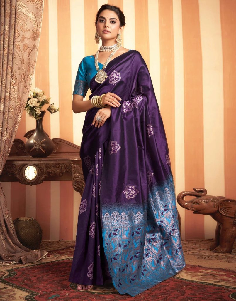 AXONIT Women's Premium Soft Silk Saree with