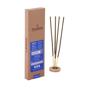 DivoRama Premium Kapoor & Gugal Flora Incense Masala Agarbatti - 100% Natural Indian Aroma - Long Lasting Kapoor & Gugal Agarbattis for Puja, Meditation, Happy Vibes - 45 Sticks