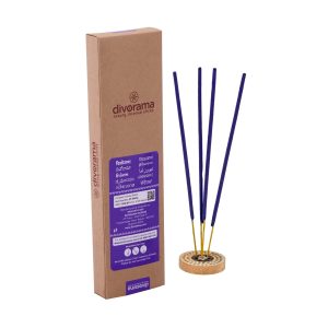 DivoRama Premium Lavender Flora Incense Masala Agarbatti -100% Indian Natural Aroma - Long Lasting Lavender Agarbattis for Puja, Meditation, Happy Vibes - 45 Sticks