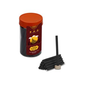 DivoRama Premium Kapoor/Camphor & Gugal Dhoop Sticks/Dhup Batti - Long Lasting Perfume for Home Fragrance/Meditation/Dhoop for Pooja with Free Dhoop Holder - Pack of 1 Jar x 100Gm