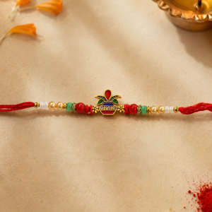 DivoRama Set of 3 Kalash Rakhi for Brother | Auspicious Kalash, Evil Eye & Floral AD Stone Rakhi | Traditional Designer Rakhi for Bhaiya Bhai | Raksha Bandhan 2026 Thread Rakhi