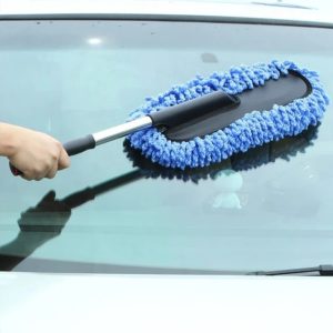 Rashi Collection Extendable Microfiber Car Duster | 360° Scratch-Free Cleaning Brush with Telescopic Stainless Steel Handle | Dry Dust Remover for Car Exterior & Interior (Random Color)