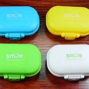 Rashi Collection 4-Compartment Portable Mini Pill Organizer | Moisture-Proof Travel Pill Box for Vitamins & Supplements | Pocket-Sized Daily Medicine Dispenser (Random Color)