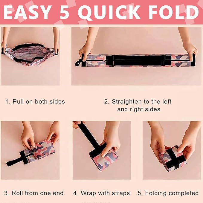 Rashi Collection Pack of 2 Roll N Go Foldable Shopping Bags | Premium Nylon Reusable Grocery Tote | Waterproof Pocket-Sized Shoulder Bag with Zipper (Random Colors)