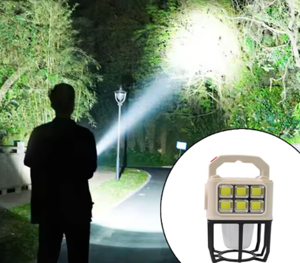 Solar Camping Lantern – Portable with 3 Light Modes & USB Charging