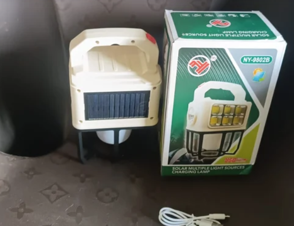 Solar Camping Lantern – Portable with 3 Light Modes & USB Charging