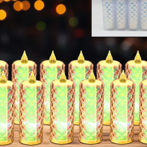 LED Tealight Candles – 12 Pack Flameless Diwali Lights | Indo Glow