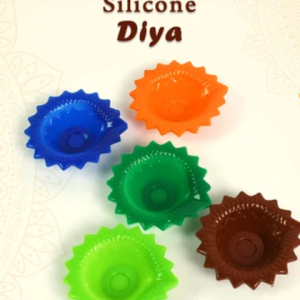 Colourful Silicone Diya – Festive Diwali Decor | Giftoiza