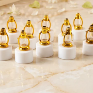 Home Kitchen Golden Lantern LED Decorative Candle Lamps for Home and Diwali Decor (12 Pc Set)