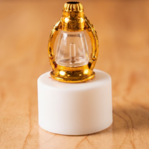 Home Kitchen Golden Lantern LED Decorative Candle Lamps for Home and Diwali Decor (12 Pc Set)