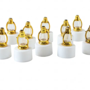 Home Kitchen Golden Lantern LED Decorative Candle Lamps for Home and Diwali Decor (12 Pc Set)