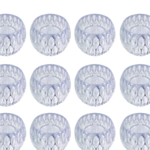 Crystal Look LED Tealight Lamps for Home Decor, Diwali and Parties (12 Pc Set)