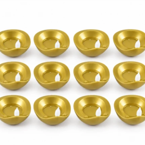 Flameless Water Sensor LED Diyas for Diwali and Pooja Home Decor (12 Pc Set)