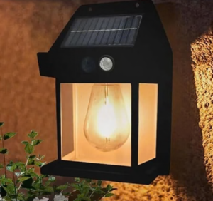 Solar Wall Lamp with Motion Sensor for Outdoor Lighting