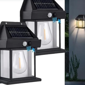 Solar Wall Lamp with Motion Sensor for Outdoor Lighting