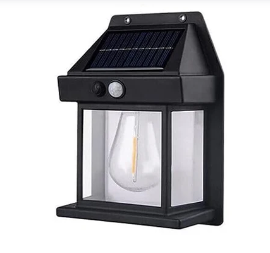 Solar Wall Lamp with Motion Sensor for Outdoor Lighting