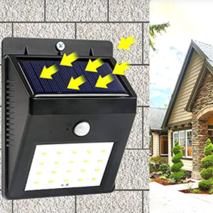 Solar Security LED Light – 30-LED Outdoor Wall | AutoSafeo