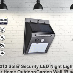 Solar Security LED Light – 30-LED Outdoor Wall | AutoSafeo