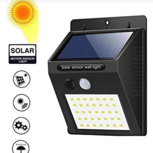 Solar Security LED Light – 30-LED Outdoor Wall | AutoSafeo