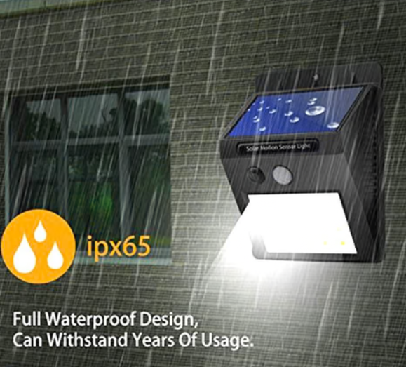 Solar Security LED Light – 30-LED Outdoor Wall | AutoSafeo
