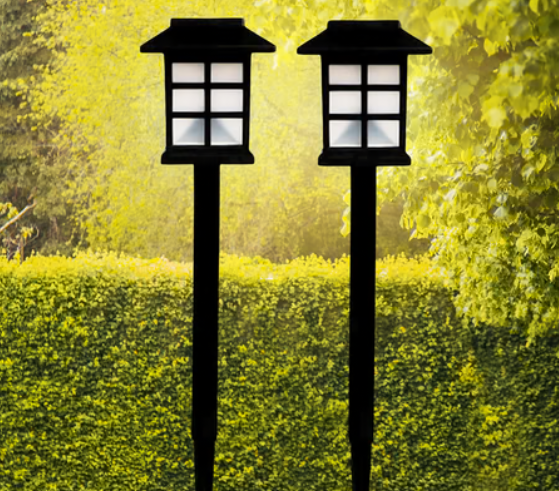 Solar Garden Lights – Waterproof Outdoor Landscape (2-Pack)