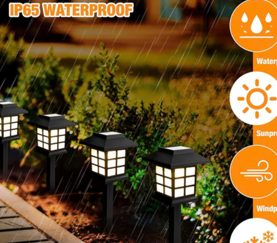 Solar Garden Lights – Waterproof Outdoor Landscape (2-Pack)