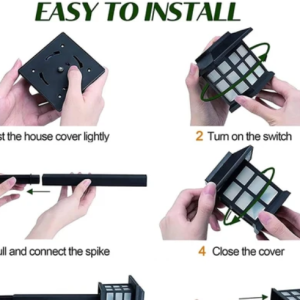 Solar Garden Lights – Waterproof Outdoor Landscape (2-Pack)