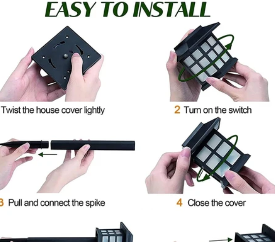 Solar Garden Lights – Waterproof Outdoor Landscape (2-Pack)