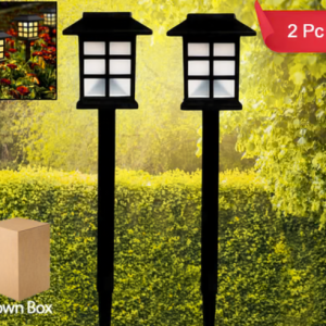 Solar Garden Lights – Waterproof Outdoor Landscape (2-Pack)