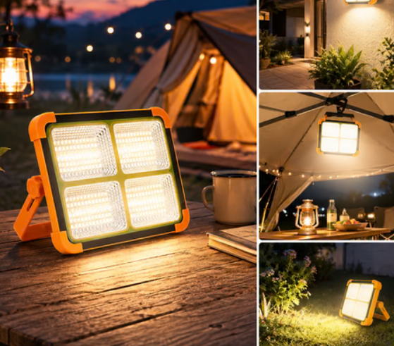 Solar LED Flood Light – High Brightness & Portable Power Bank