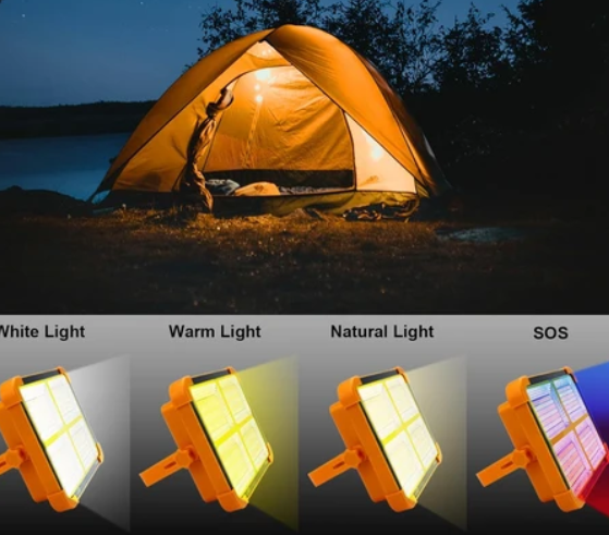 Solar LED Flood Light – High Brightness & Portable Power Bank