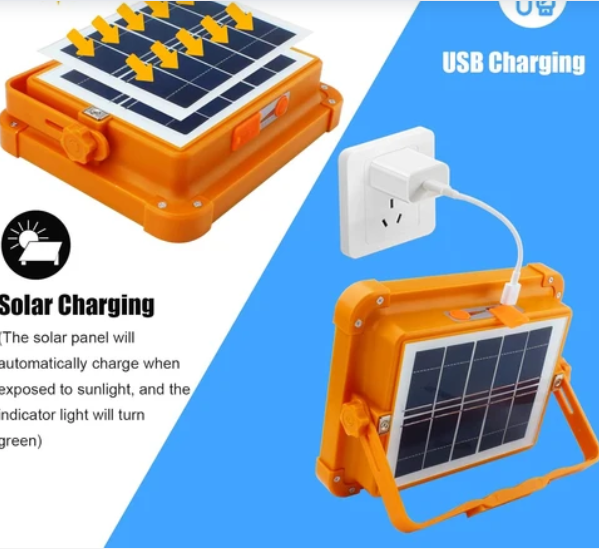 Solar LED Flood Light – High Brightness & Portable Power Bank
