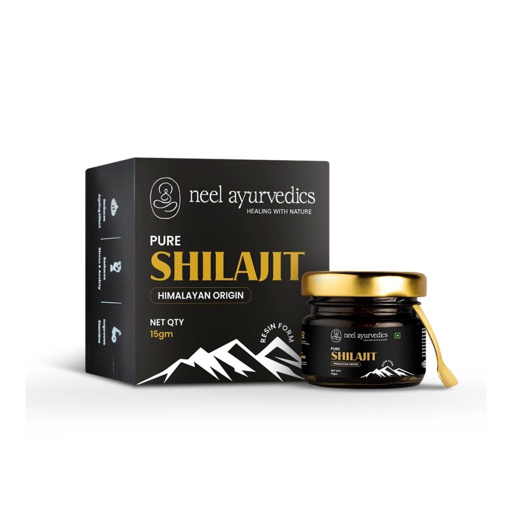 Neel Ayurvedics ShilajIt Resin - 15 Gm | Premium Quality | Boosts Energy