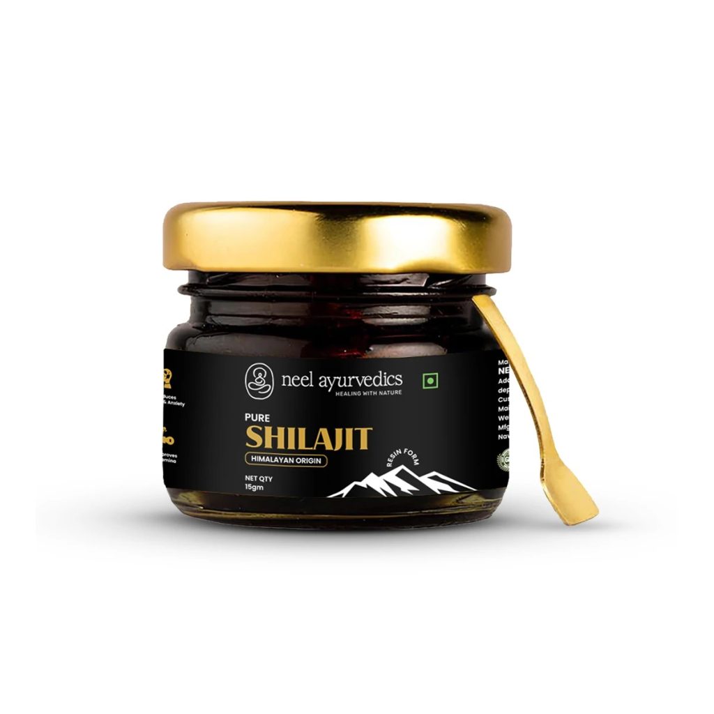 Neel Ayurvedics ShilajIt Resin - 15 Gm | Premium Quality | Boosts Energy