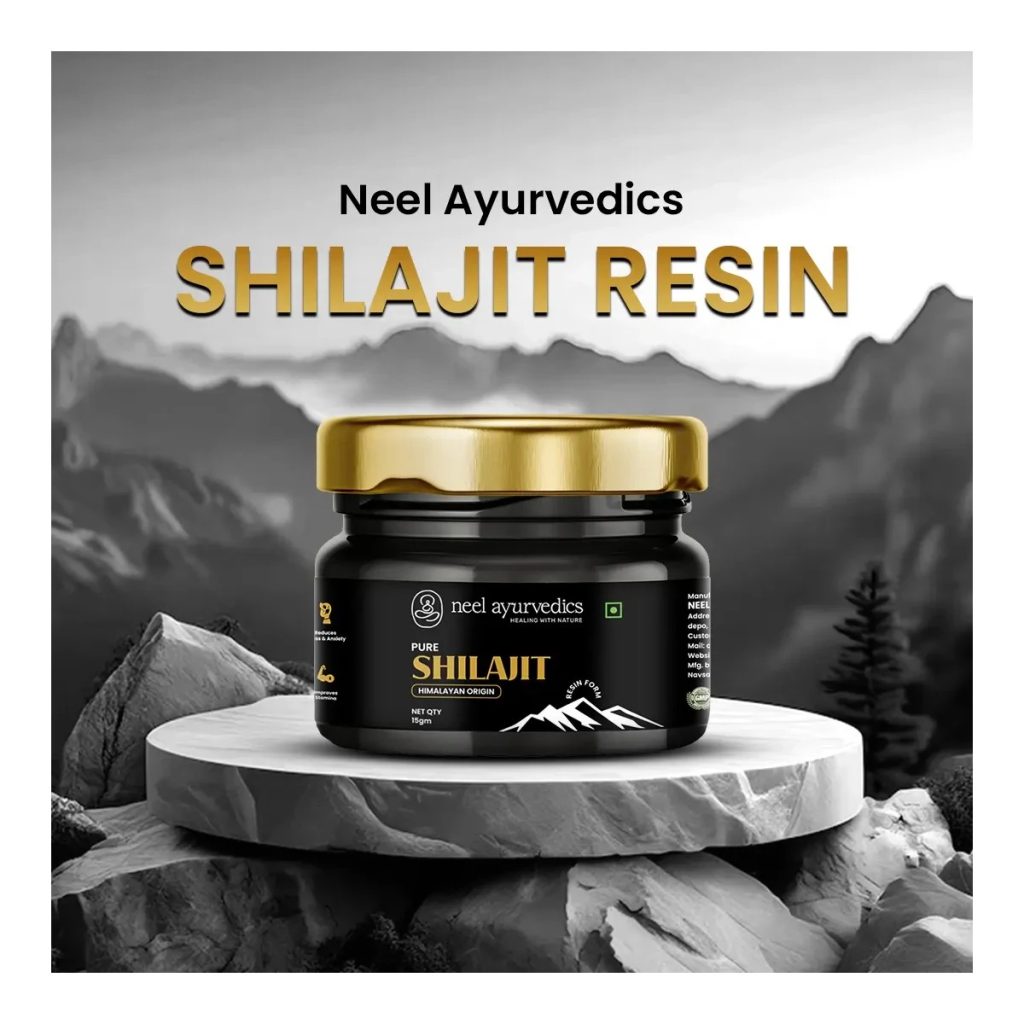 Neel Ayurvedics ShilajIt Resin - 15 Gm | Premium Quality | Boosts Energy
