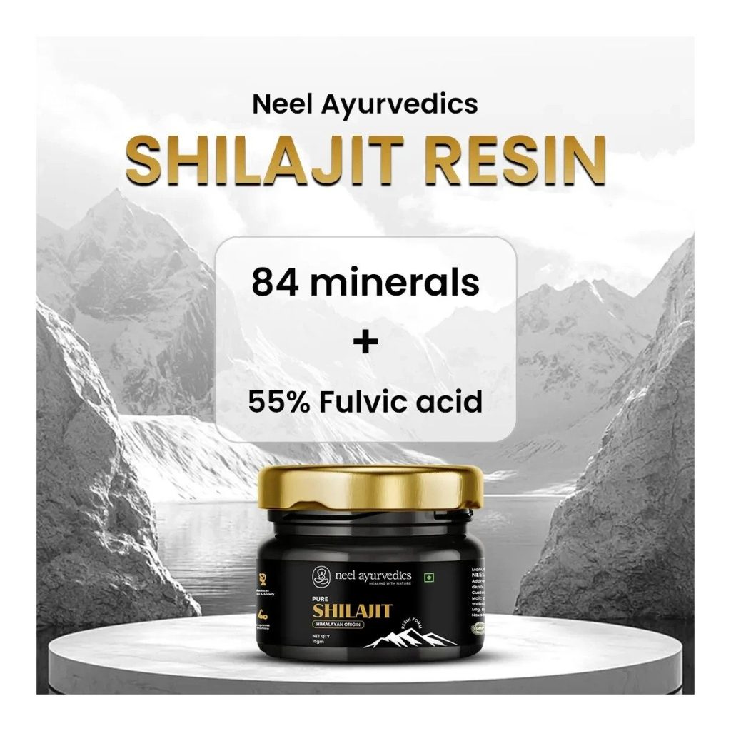 Neel Ayurvedics ShilajIt Resin - 15 Gm | Premium Quality | Boosts Energy