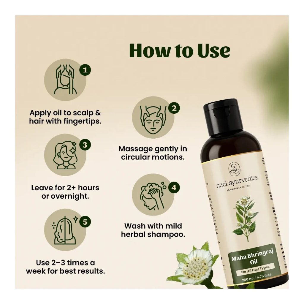 Neel Ayurvedics Maha Bhringraj Oil - 100 ml